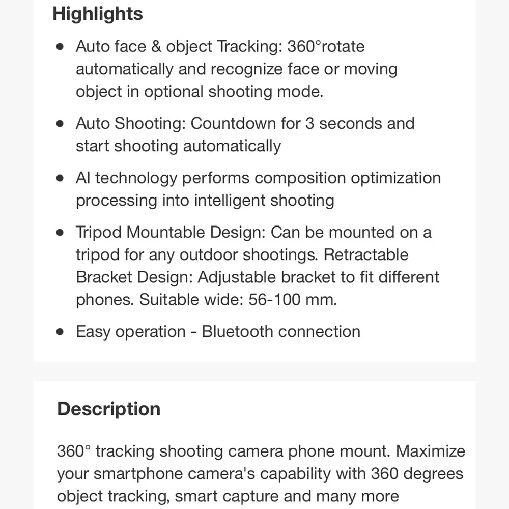 Bluetooth rotation shooting camera